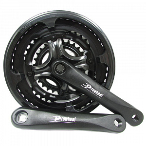 Шатуны Prowheel MA-AC49 24/34/42T,170мм алюм.под квадрат черный,MA-AC49-AT-45
