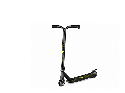 Самокат трюковый Fracren 110 мм Scooter черный\серый
